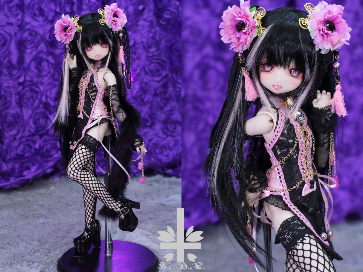 桜本屋」チャイナドレス《毒桃花》ONE OFFミニドルフィードリームMDD-S